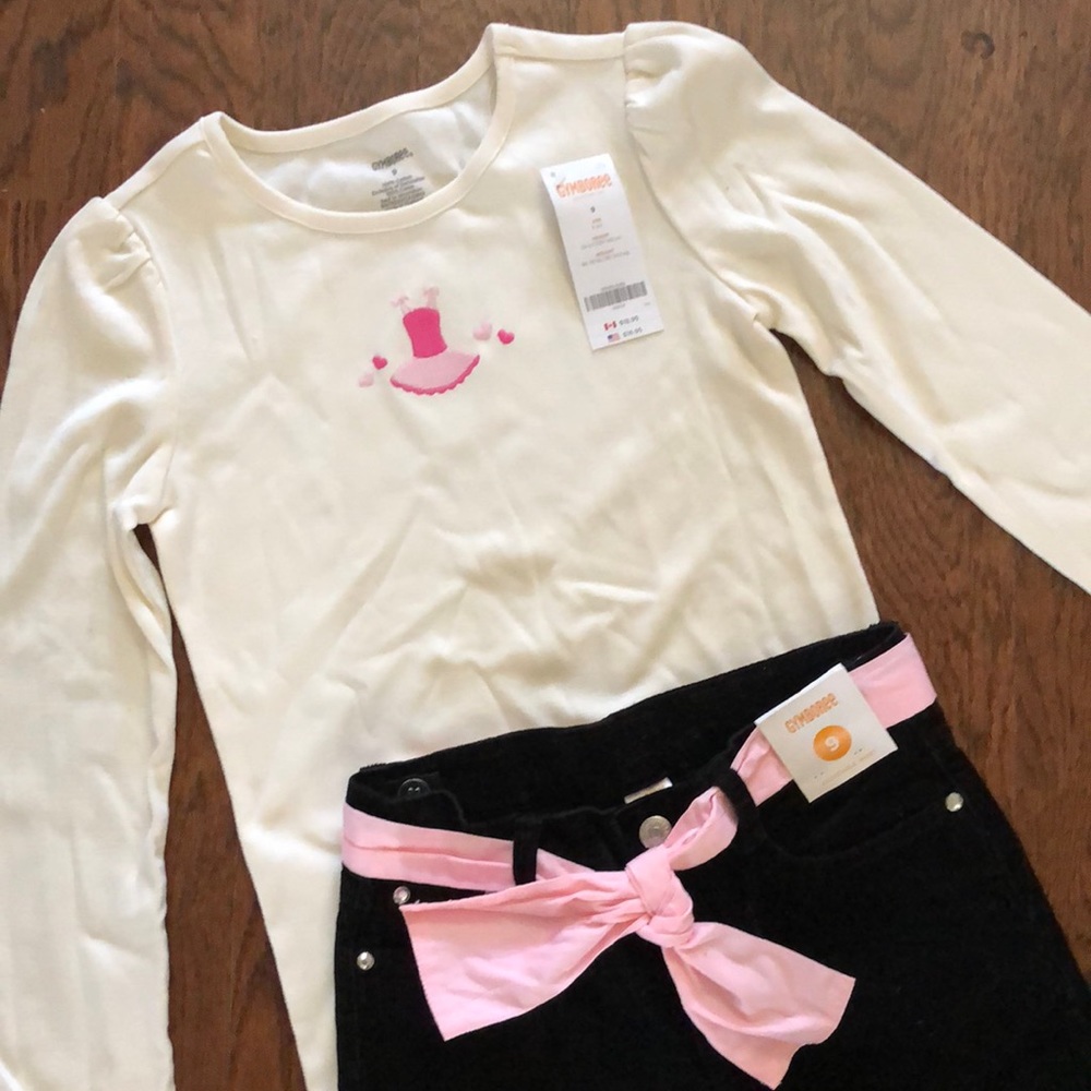 New with tags Gymboree long sleeve shirt and coordinating corduroy pants.